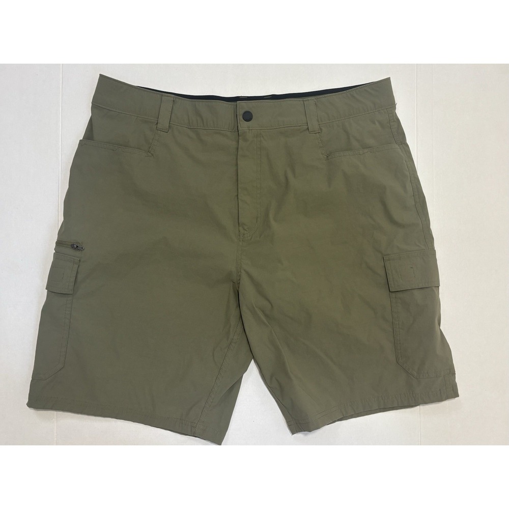 Orvis Shorts Mens 40 Green Tech Pant Cargo Pockets Relaxed Casual Active Stretch